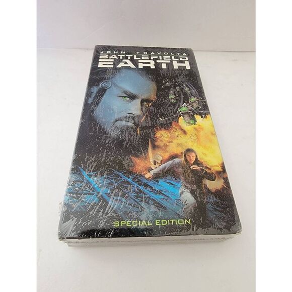 Vintage Warner Bros 2000 Battlefield Earth Special Edition VHS Sealed NWOT - Picture 1 of 4